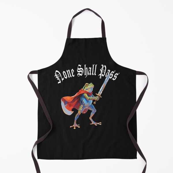 Item preview, Frog and Sword None Shall Pass designed and sold by RowanGraphics.