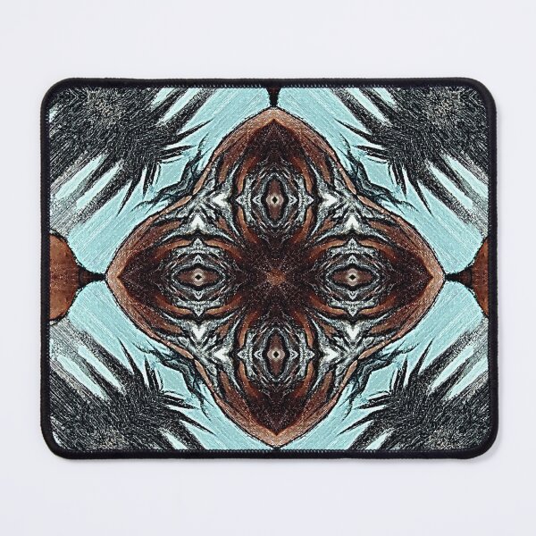Item preview, Tribal Grunge with hazelnut and Blue Feather designed and sold by MoodyMuseArt.