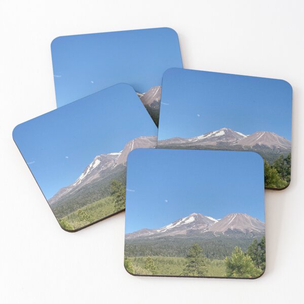 Item preview, Moonrise Over Mount Shasta designed and sold by 3 Square Hollow Trading Post.
