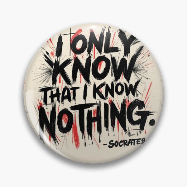 Item preview, "I only know that I know nothing" Socrates sentence designed and sold by Filologica.
