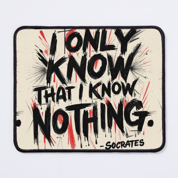 Item preview, "I only know that I know nothing" Socrates sentence designed and sold by Filologica.