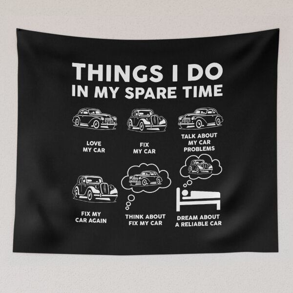 Item preview, Things I Do In My Spare Time Funny Cars Lover designed and sold by LounisArt.