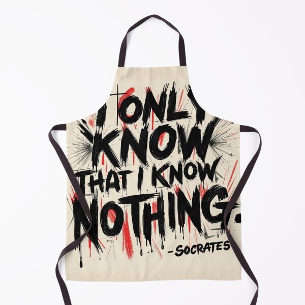 Item preview, "I only know that I know nothing" Socrates sentence designed and sold by Filologica.