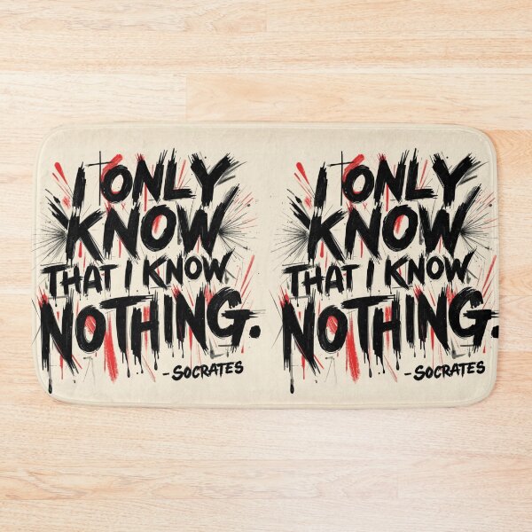 Item preview, "I only know that I know nothing" Socrates sentence designed and sold by Filologica.