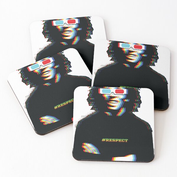 Item preview, BOB MARLEY Glitch Portrait – #RESPECT  designed and sold by EvulAtheng Designs.