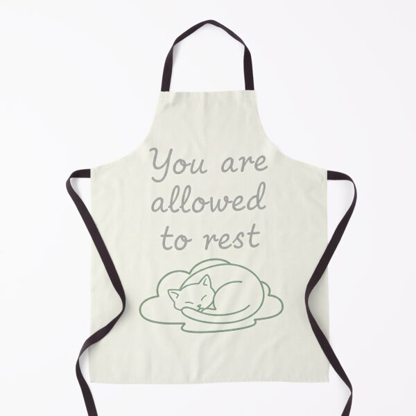 Item preview, "You Are Allowed to Rest" Minimalist Calming Cat Art Print - Sage Green & Neutral Aesthetic designed and sold by Zara’s shop.
