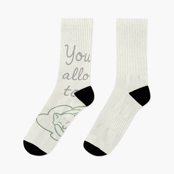 Item preview, "You Are Allowed to Rest" Minimalist Calming Cat Art Print - Sage Green & Neutral Aesthetic designed and sold by Zara’s shop.