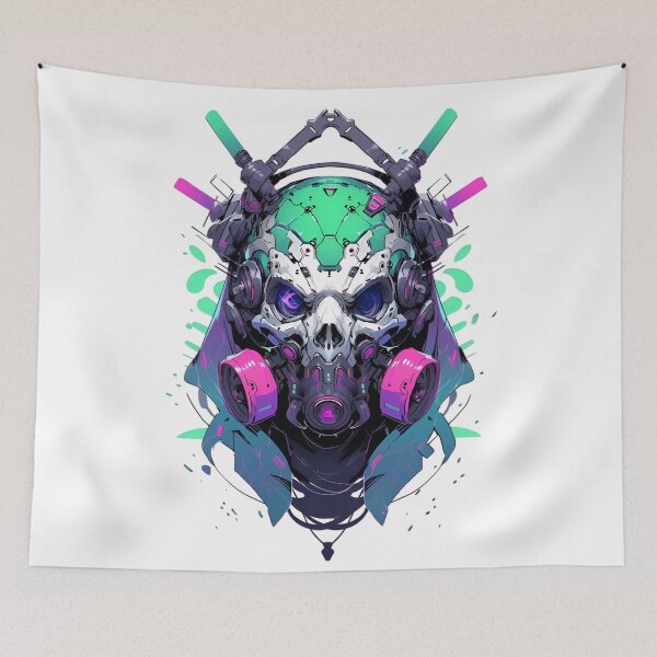 Item preview, Neon Reaper – Cyberpunk Skull Mech with Dual Blades designed and sold by Dyan4.