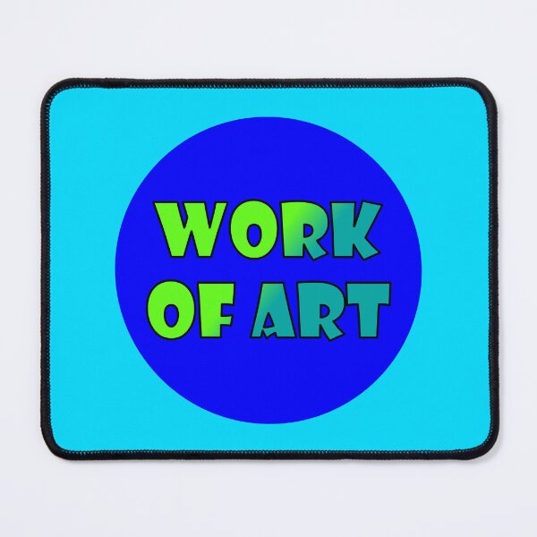 Item preview, Work Of Art, Bold Font Word Art, Green, Blue designed and sold by AASparksDesigns.