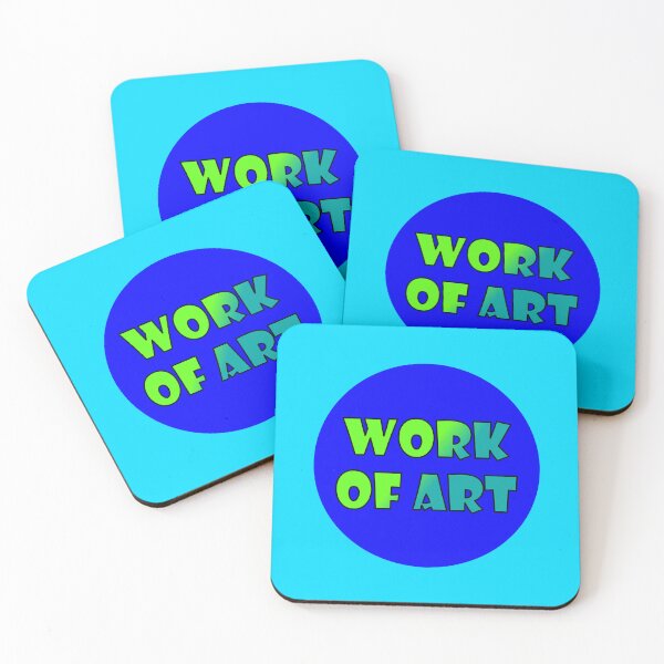Item preview, Work Of Art, Bold Font Word Art, Green, Blue designed and sold by AASparksDesigns.