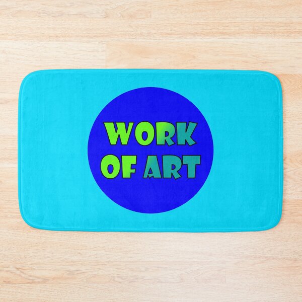 Item preview, Work Of Art, Bold Font Word Art, Green, Blue designed and sold by AASparksDesigns.