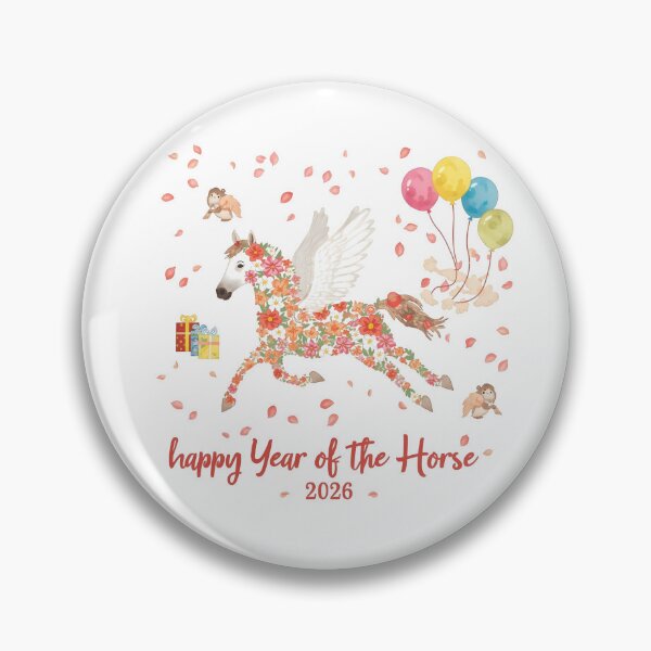 Item preview, Year of the Horse concept with elegant horse and festive decor. Christmas mockup with white horse and white shopping bag, blank space for logo or text. Cozy festive mood with pine branches, lights. designed and sold by PWDigitalArt.