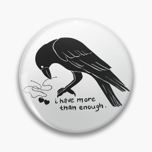 Item preview, More Than Enough - Linocut Crow Art designed and sold by Nawlie.