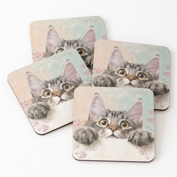 Item preview, American Bobtail Peeking over Wall 01 designed and sold by Elisabeth Lucas.