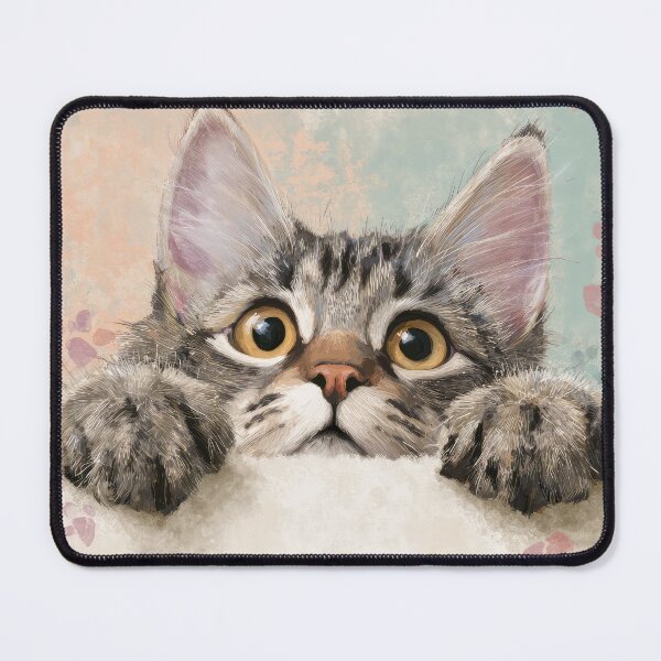 Item preview, American Bobtail Peeking over Wall 01 designed and sold by Elisabeth Lucas.