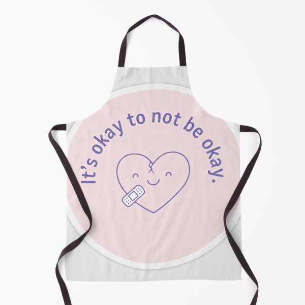 Item preview, "It's Okay To Not Be Okay" Mental Health Sticker / Print - Cracked Smiling Heart / Moon Design designed and sold by Zara’s shop.