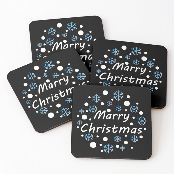 Item preview, Merry Christmas Typography Design with Snowflakes – Festive Holiday Art designed and sold by NNAANN.