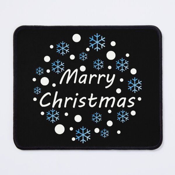 Item preview, Merry Christmas Typography Design with Snowflakes – Festive Holiday Art designed and sold by NNAANN.