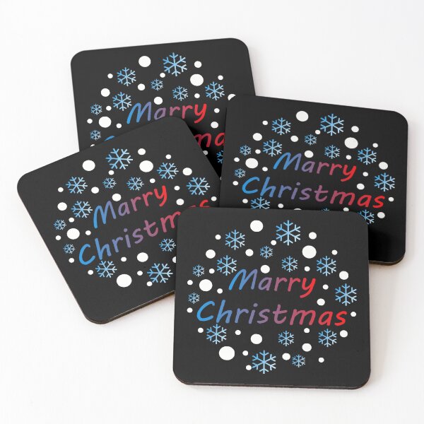 Item preview, Merry Christmas Typography Design with Snowflakes – Festive Holiday Art designed and sold by NNAANN.