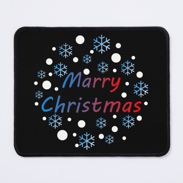 Item preview, Merry Christmas Typography Design with Snowflakes – Festive Holiday Art designed and sold by NNAANN.