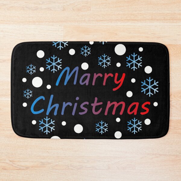 Item preview, Merry Christmas Typography Design with Snowflakes – Festive Holiday Art designed and sold by NNAANN.