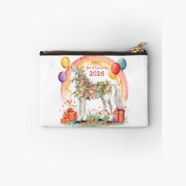 Item preview, Chinese Happy New Year 2026 banner poster. Horse silhouette icon, flowers, Asian clouds on orange background. Vector illustration. Astrology China lunar calendar, modern animal symbol. Place for text designed and sold by PWDigitalArt.