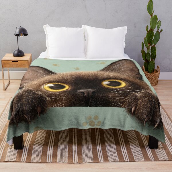 Item preview, Burmese Cat Peeking over Wall 01 designed and sold by Elisabeth Lucas.