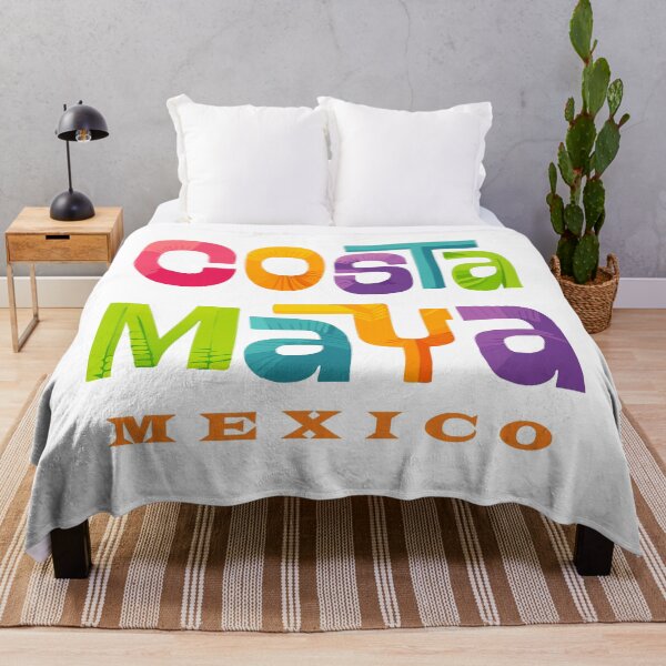Item preview, Costa Maya Mexico Retro Tropical Typographic Design designed and sold by Futurebeachbum.