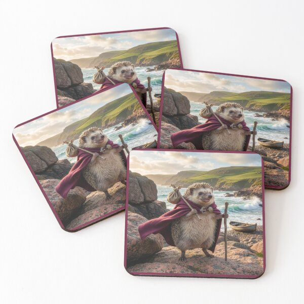 Item preview, British Hedgehog Abroad: The Pink Granite Coast designed and sold by Tridentulus.