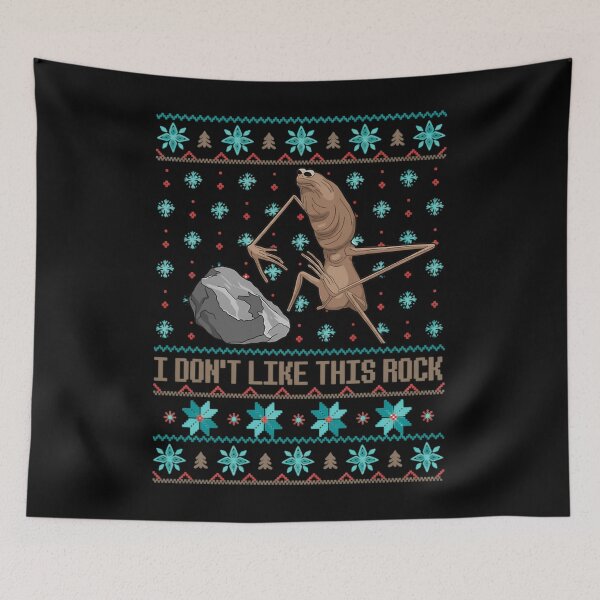 Item preview, I Don'T Like This Rock Ugly Christmas  Marcus The Worm Xmas Png designed and sold by DustinruArt.