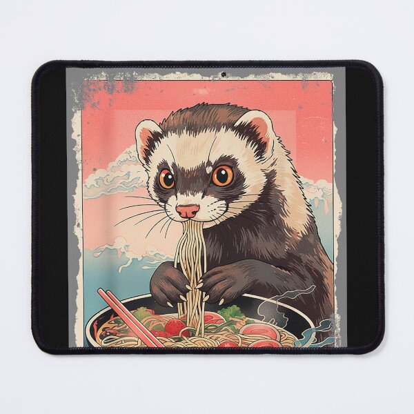 Item preview, Ferret Ramen Noodles Animal Lover Gift designed and sold by FemmeForge.