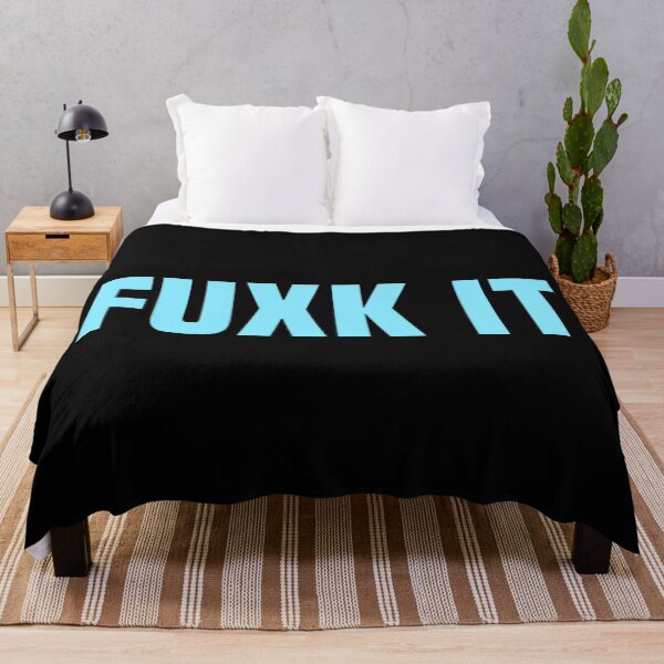 Item preview, Fuxk It, Blue Bold designed and sold by Memes N Lore .