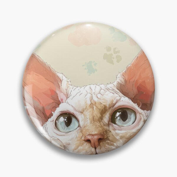 Item preview, Devon Rex Peeking over Wall 01 designed and sold by Elisabeth Lucas.