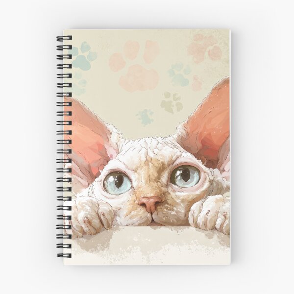 Item preview, Devon Rex Peeking over Wall 01 designed and sold by Elisabeth Lucas.