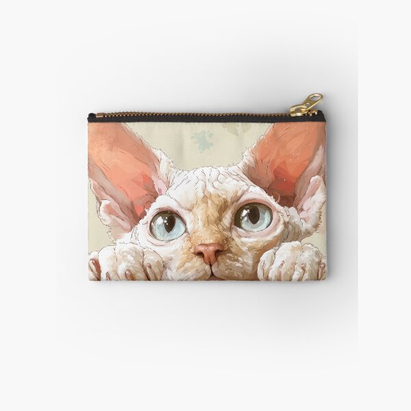 Item preview, Devon Rex Peeking over Wall 01 designed and sold by Elisabeth Lucas.