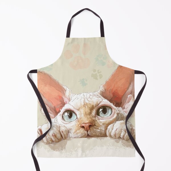 Item preview, Devon Rex Peeking over Wall 01 designed and sold by Elisabeth Lucas.