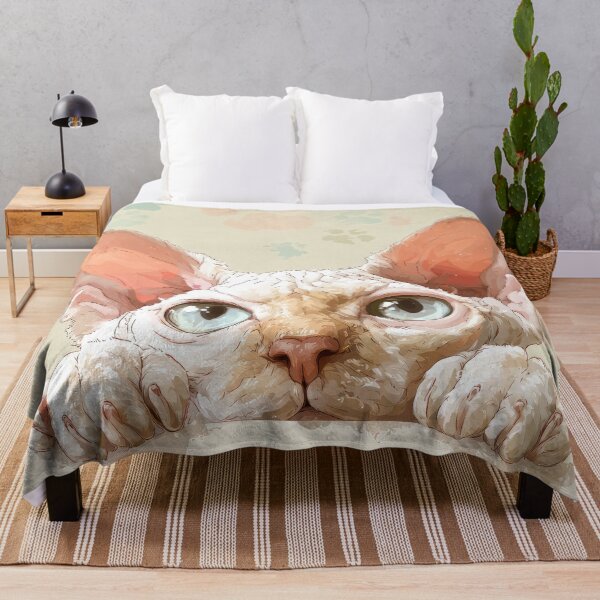 Item preview, Devon Rex Peeking over Wall 01 designed and sold by Elisabeth Lucas.