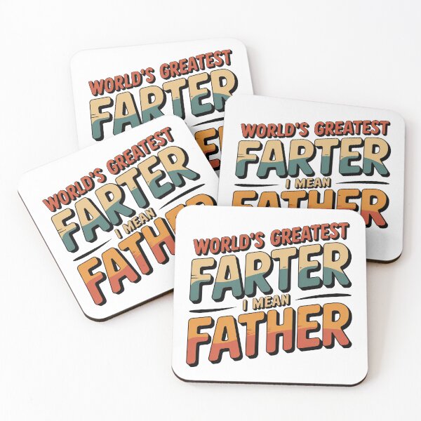 Item preview, Worlds Greatest Farter I mean Father, Retro Vintage Style designed and sold by graphic-genie.