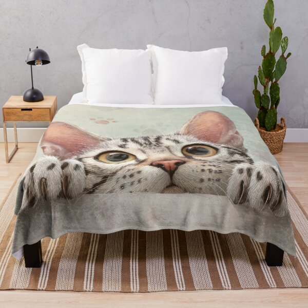 Item preview, Egyptian Mau Cat Peeking over Wall 01 designed and sold by Elisabeth Lucas.