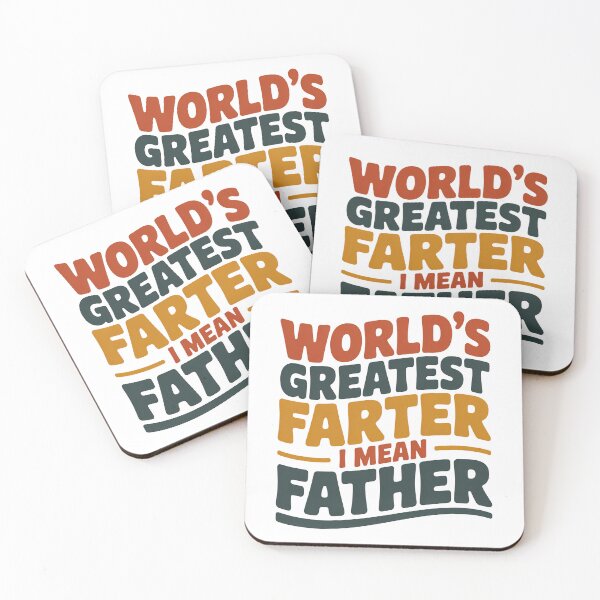 Item preview, Worlds Greatest Farter I mean Father, Retro Vintage Style designed and sold by graphic-genie.
