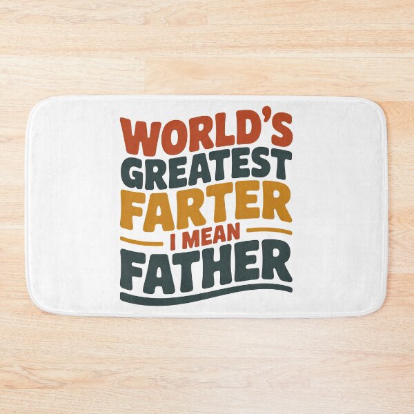 Item preview, Worlds Greatest Farter I mean Father, Retro Vintage Style designed and sold by graphic-genie.