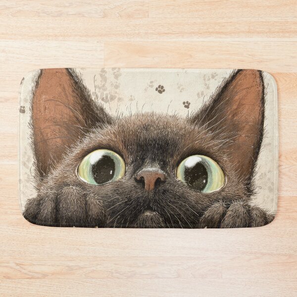 Item preview, Havana Cat Peeking over Wall 01 designed and sold by Elisabeth Lucas.