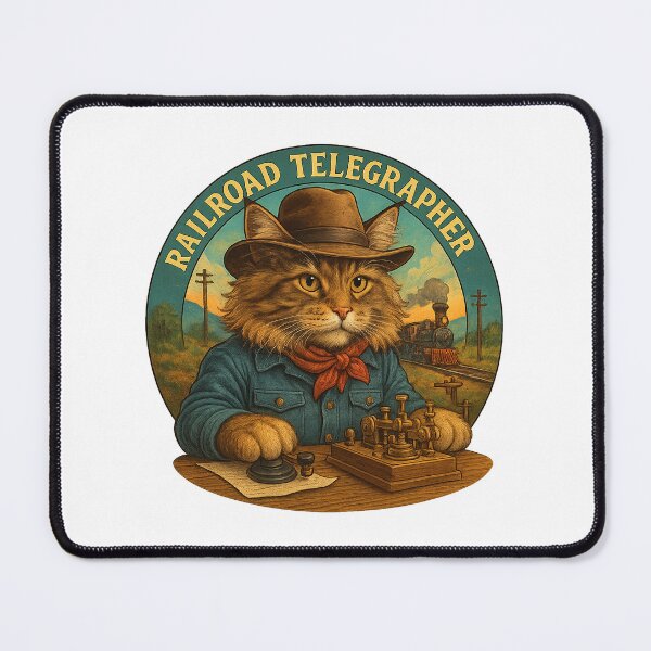 Item preview, Wyatt The Fluffy Railroad Telegrapher designed and sold by Fort Galaxy.