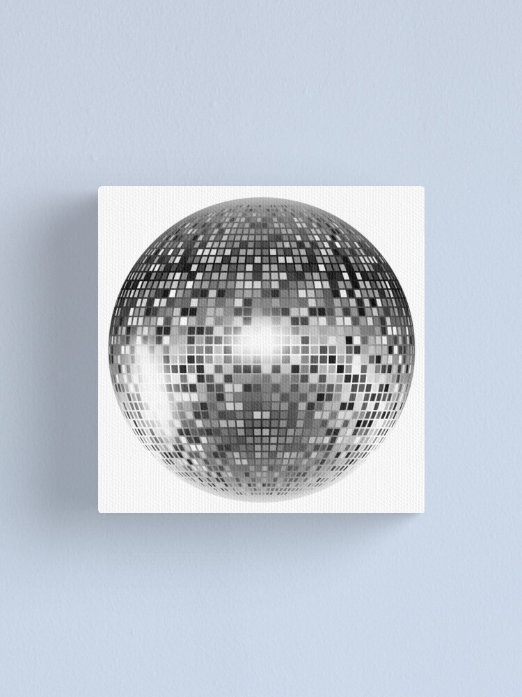 Disco Ball - Wrapped Canvas Print Wrought Studio Size: 30 H x 30 W x 1.25 D