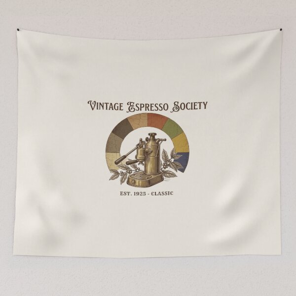 Item preview, Vintage Espresso Society – Classic Coffee Engraving Art designed and sold by MJO80.