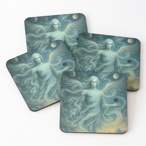 Item preview, Archangel Scribe of Natural Law - Visionary Angel Art designed and sold by ascentphenix.