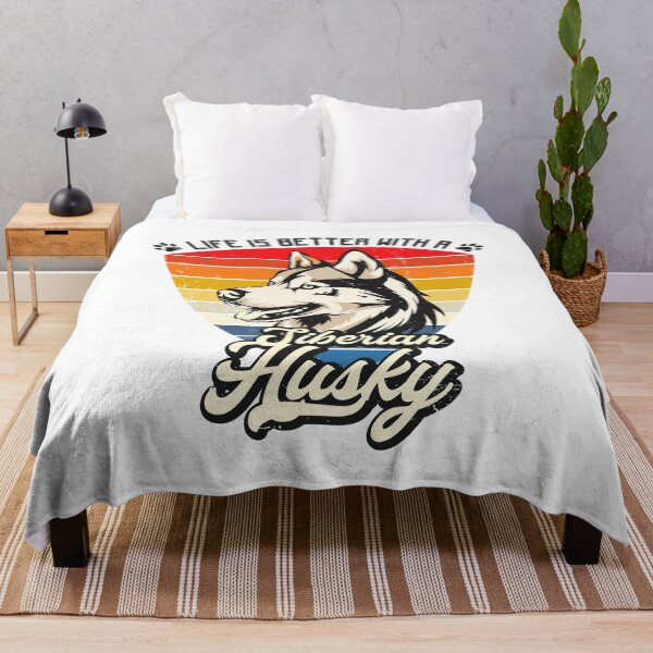 Item preview, Copy of Vintage Siberian Husky T-Shirt – Vintage Dog Lover Tee, 70s Sunset Style designed and sold by Hansani Nuwanmini Jayawickrama.