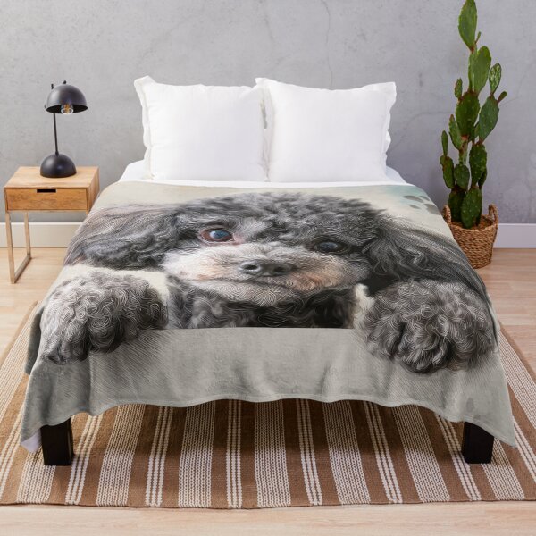 Item preview, Miniature Poodle Peeking over Wall 02 designed and sold by Elisabeth Lucas.