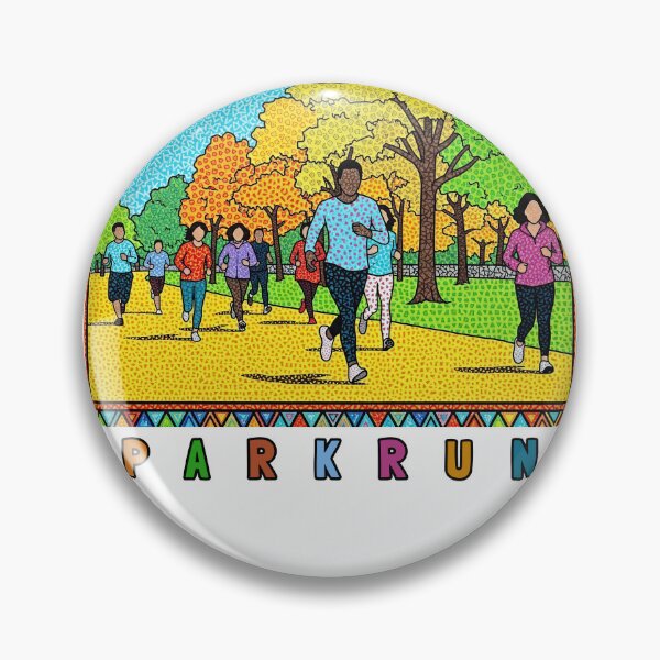 Item preview, Colorful Parkrun Runners in Autumn Park Illustration designed and sold by KiwiRider.