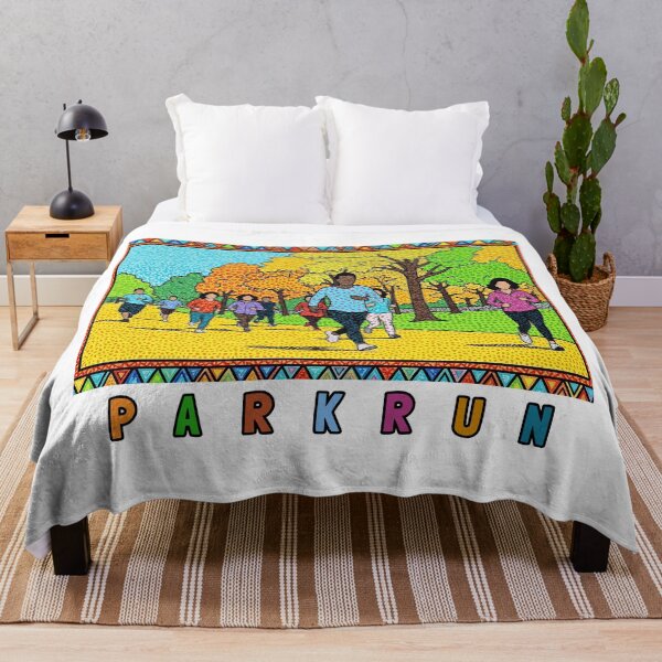 Item preview, Colorful Parkrun Runners in Autumn Park Illustration designed and sold by KiwiRider.